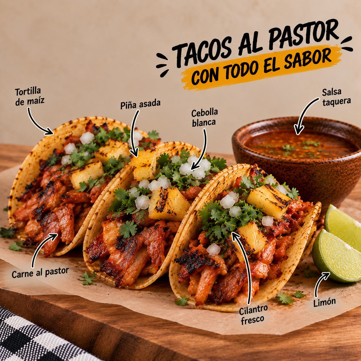 TACOS AL PASTOR X3